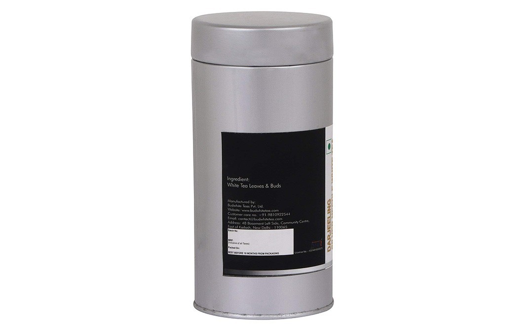 Bud White Darjeeling Silver Needle White Tea   Tin  50 grams